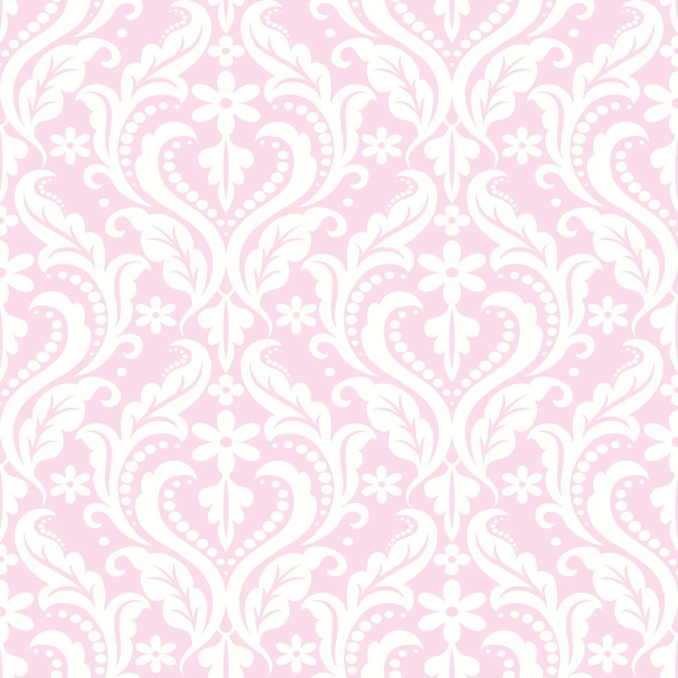 Lace seamless pattern with flowers vector