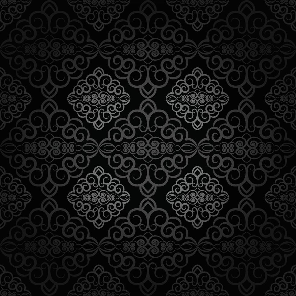 Vector vintage damask pattern design