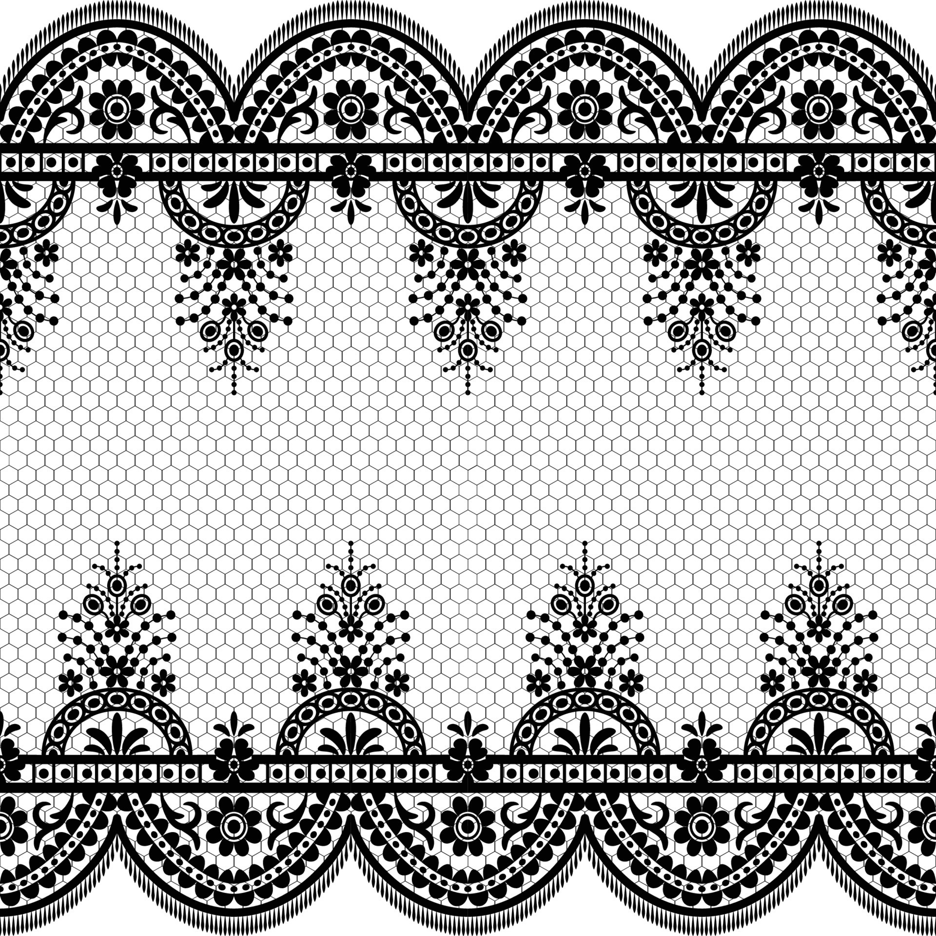 Seamless white floral lace pattern 8544176 Vector Art at Vecteezy