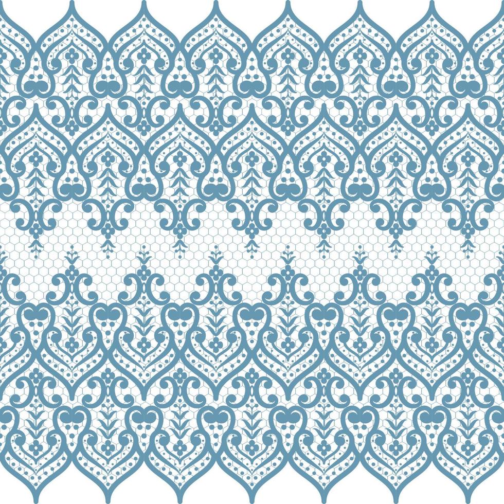 Seamless flower lace pattern vector