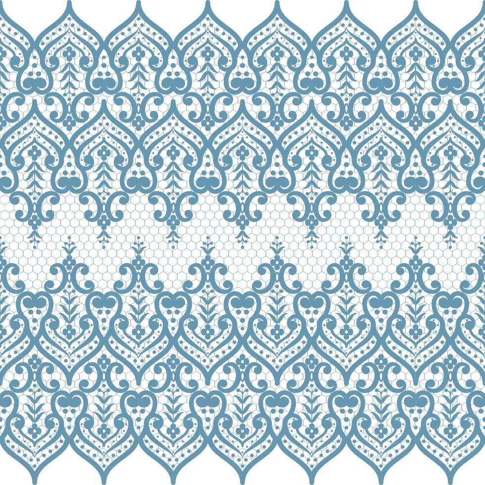 Seamless flower lace pattern vector