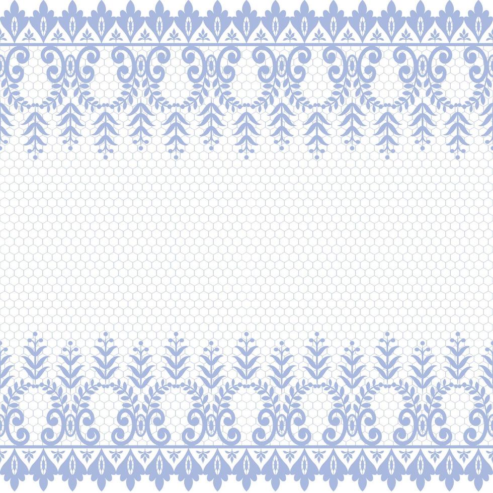 Seamless flower lace pattern vector