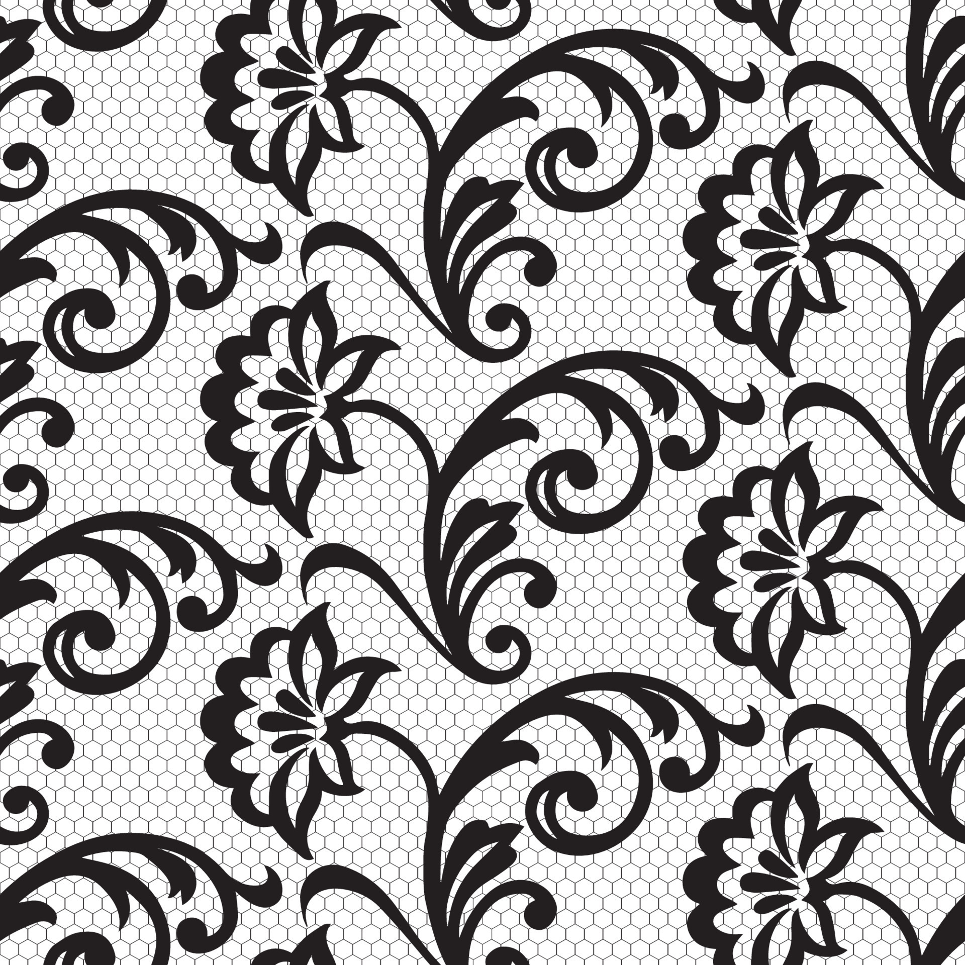 Seamless flower lace pattern 8544208 Vector Art at Vecteezy