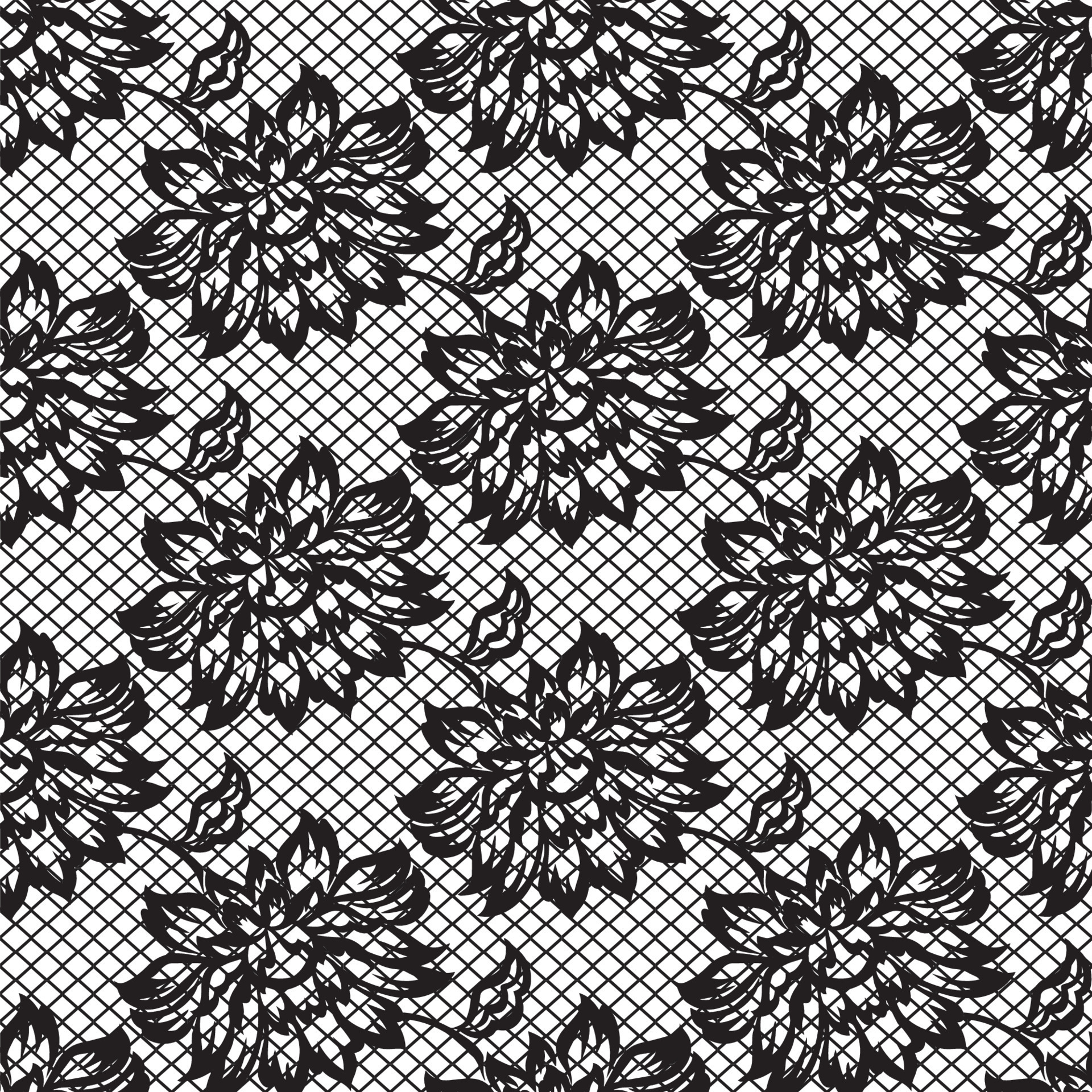 Seamless flower lace pattern 8544211 Vector Art at Vecteezy