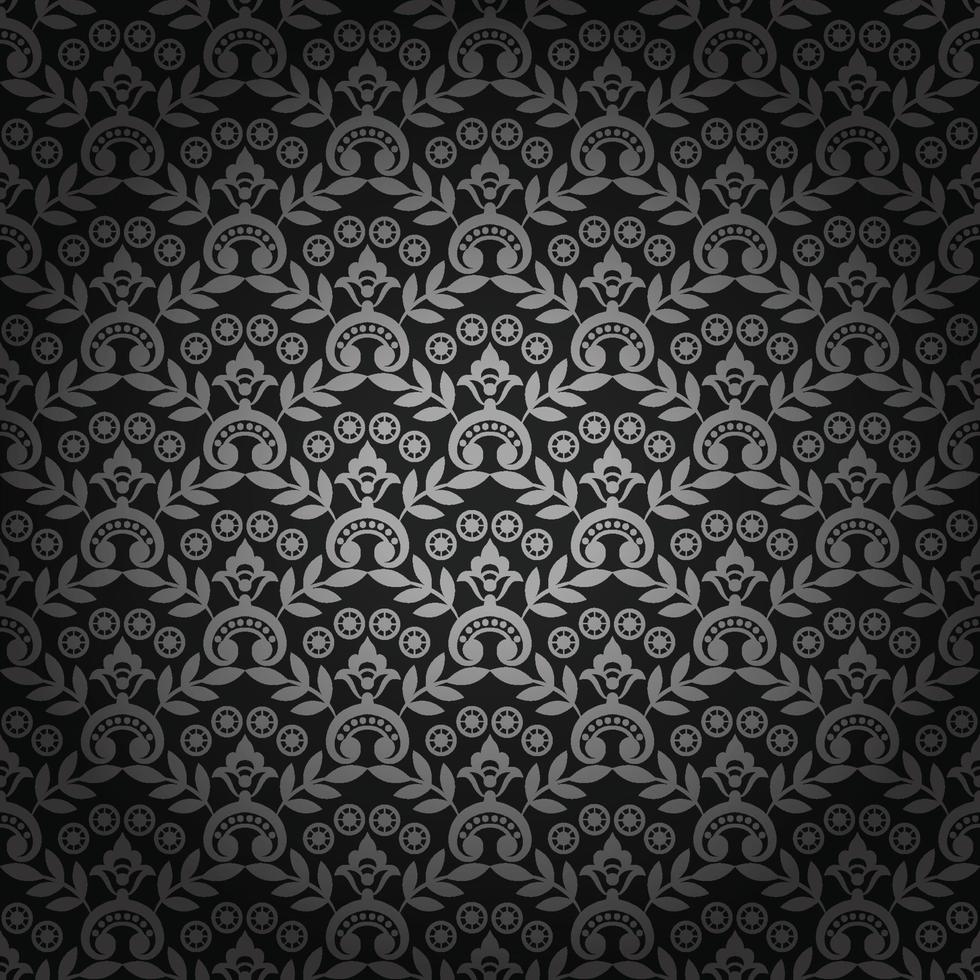 Vector vintage damask pattern design
