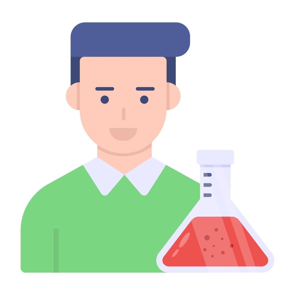 Trendy vector design of chemist