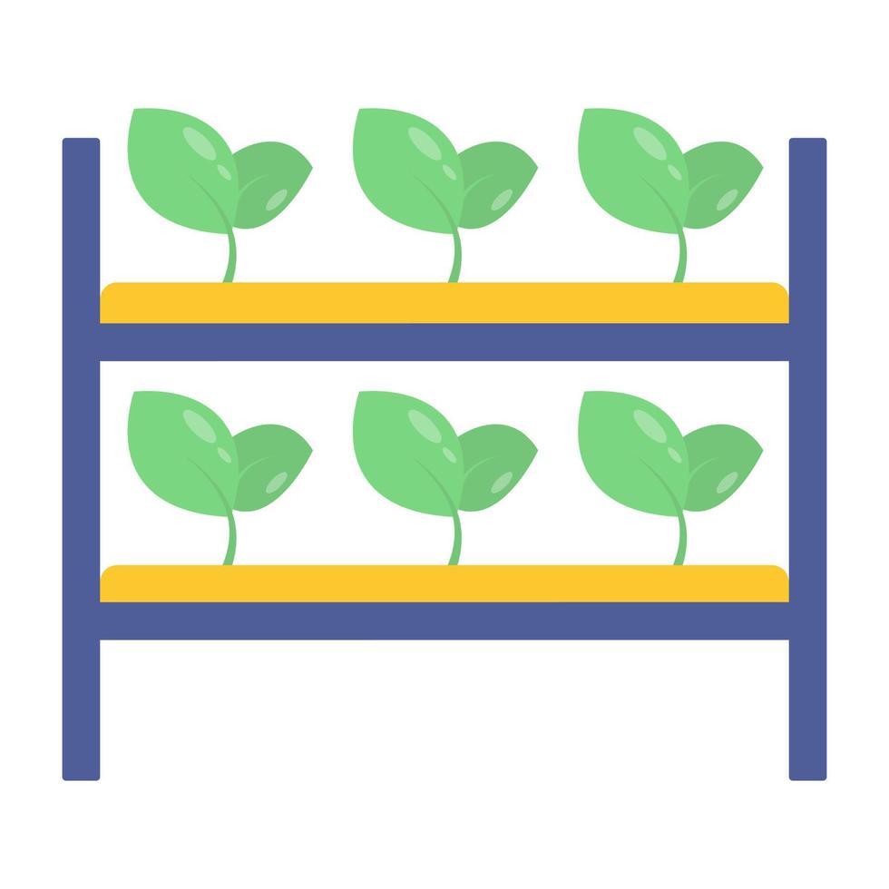 A unique design icon of plants vector