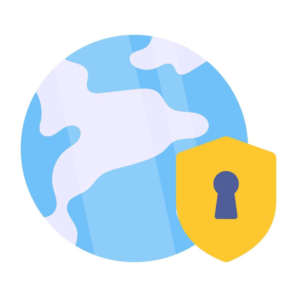 Premium download icon of global security vector