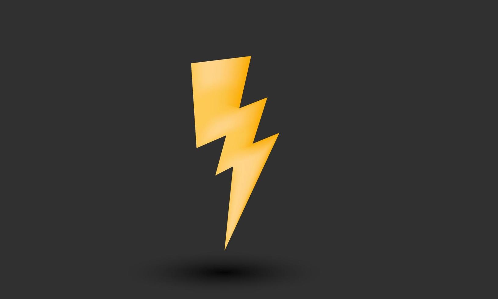 unique thunderbolts 3d icon lightning bolt isolated on vector