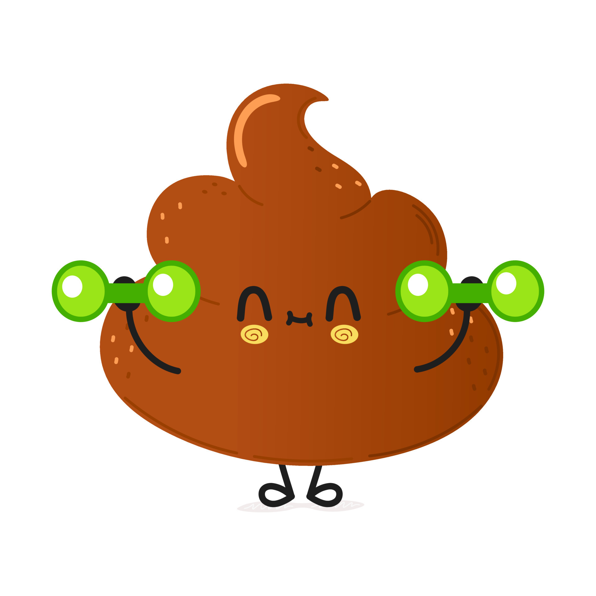 Cute funny poop character with dumbbells. Vector hand drawn cartoon kawaii  character illustration icon. Isolated on white background. Turd character  gym concept 8544933 Vector Art at Vecteezy