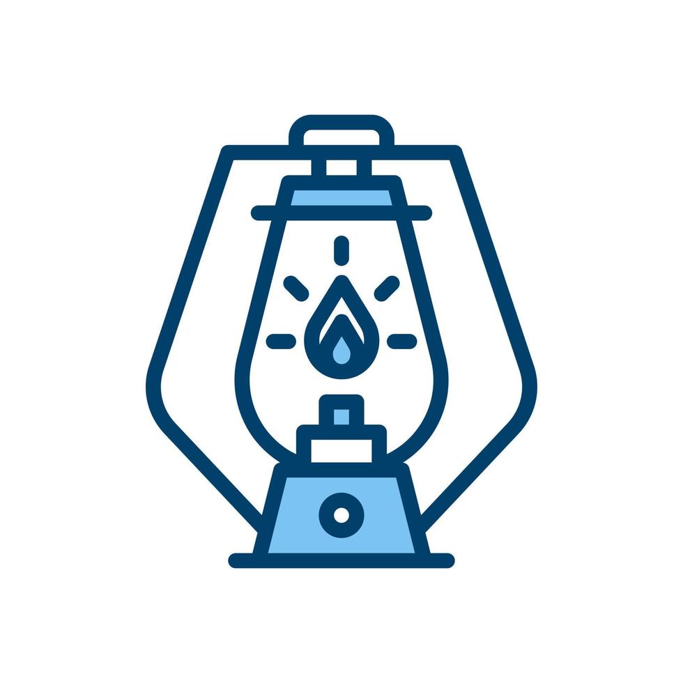 Camping lantern line icon. linear style sign for mobile concept and web design. Outline vector icon. Symbol, logo illustration. Vector graphic