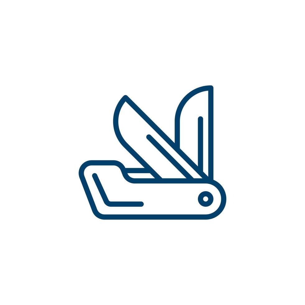 Clasp Knife line icon. linear style sign for mobile concept and web design. Outline vector icon. Symbol, logo illustration. Vector graphic