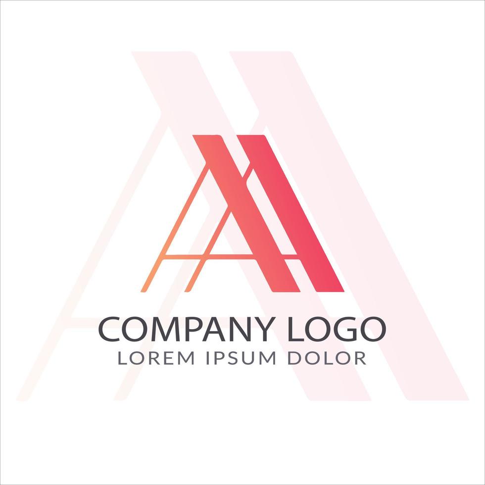Letter a logo design vector