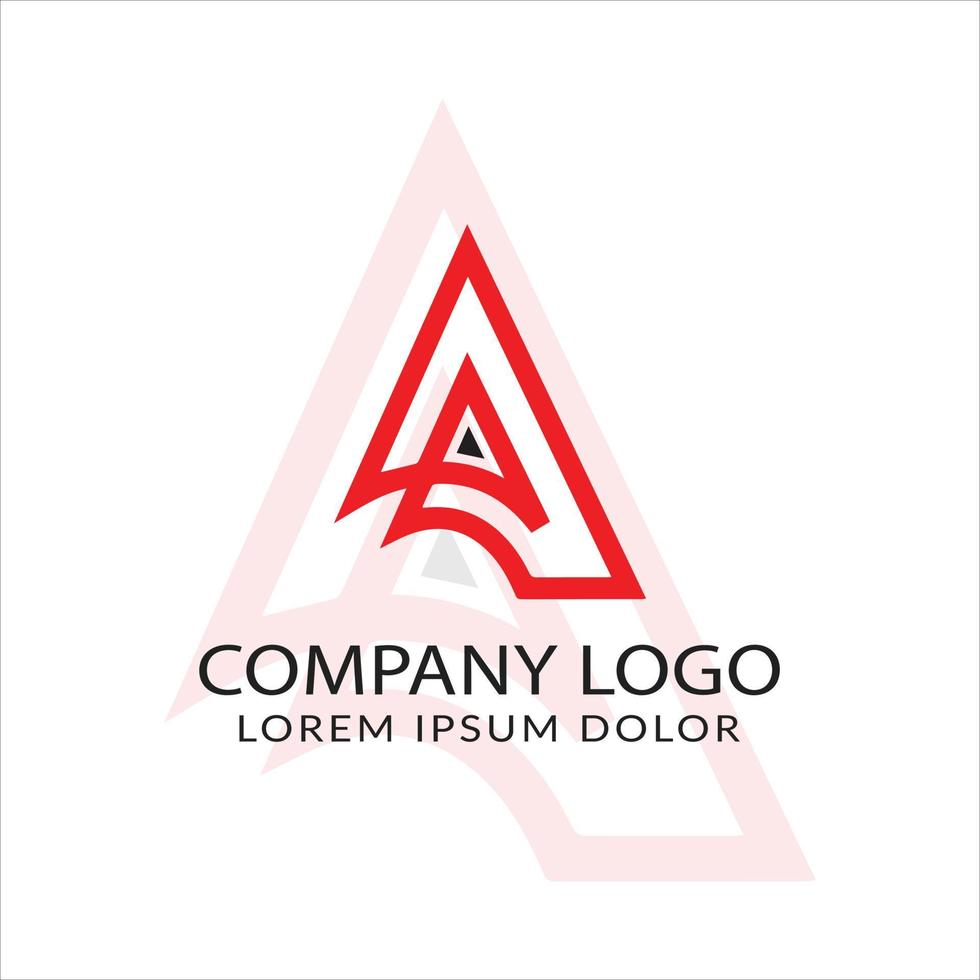 letra a diseño de logotipo vector