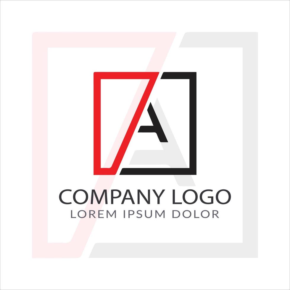 letra a diseño de logotipo vector