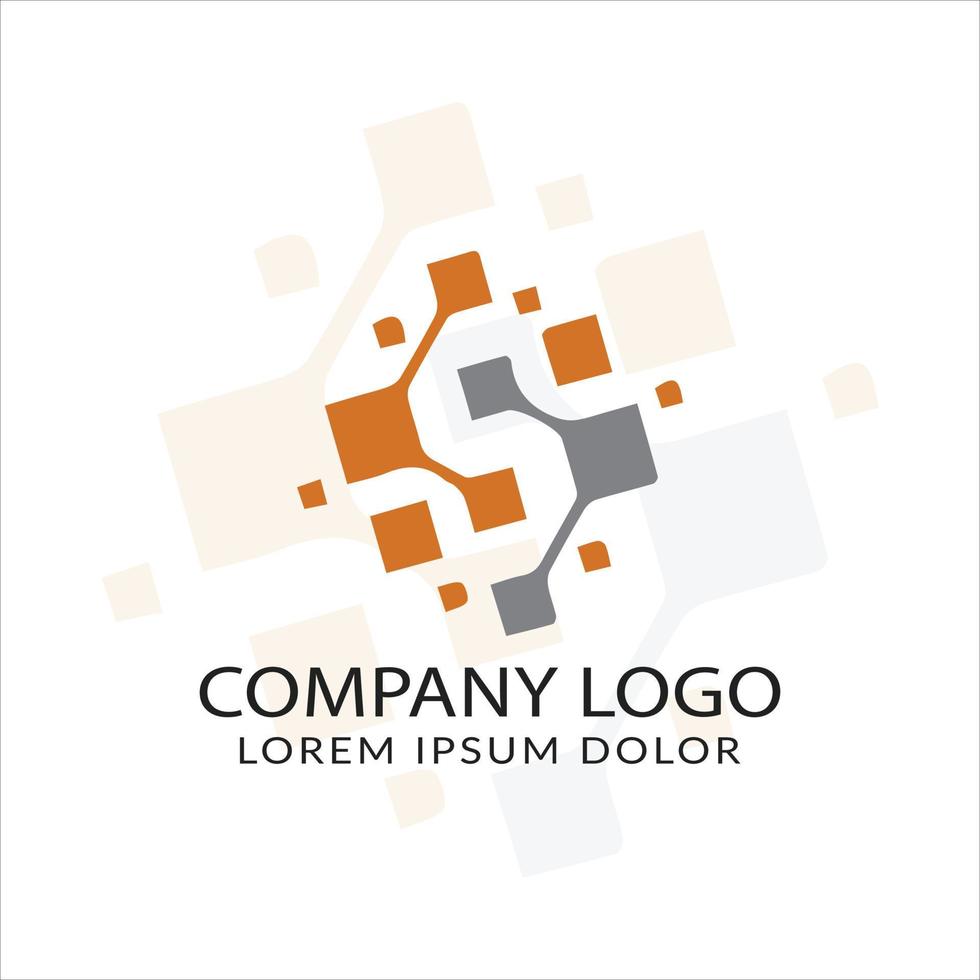 Modern logo branding design vector