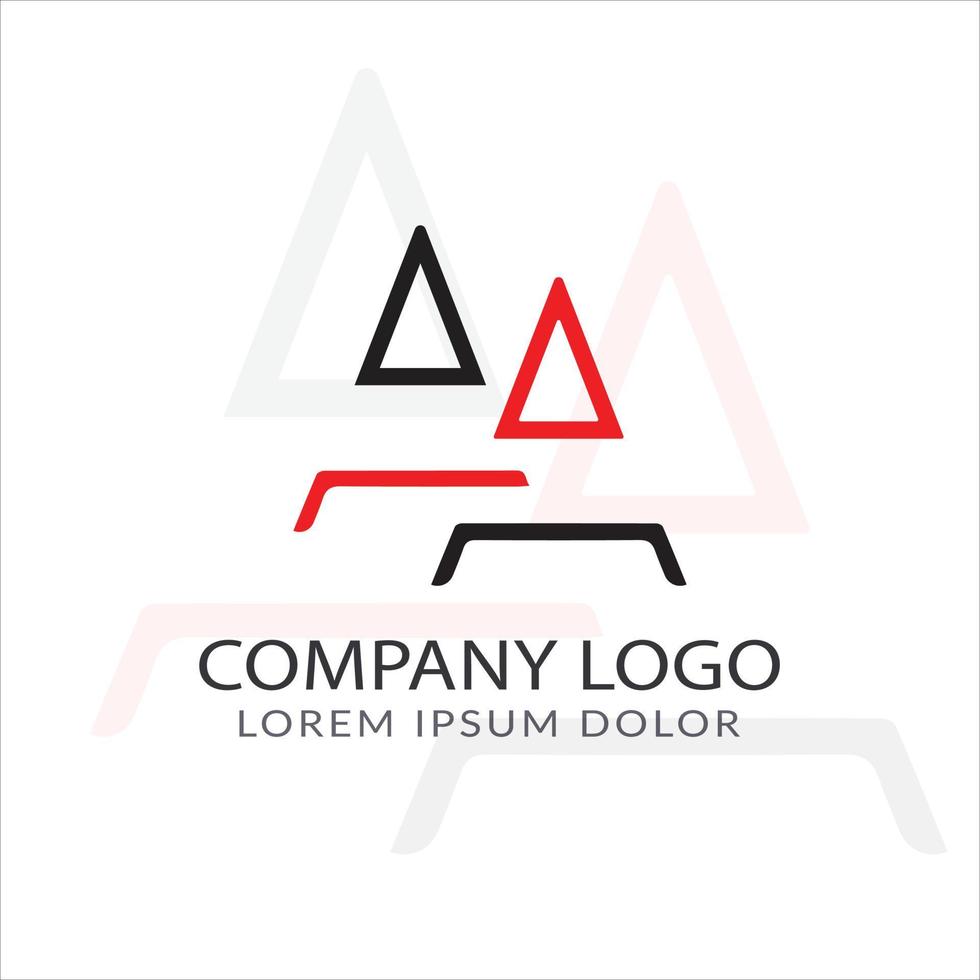 letra a diseño de logotipo vector