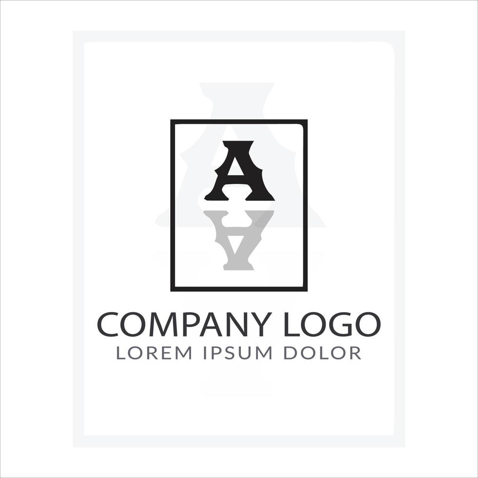 letra a diseño de logotipo vector