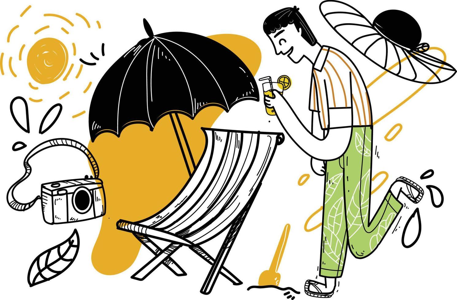 summer vacation day vector