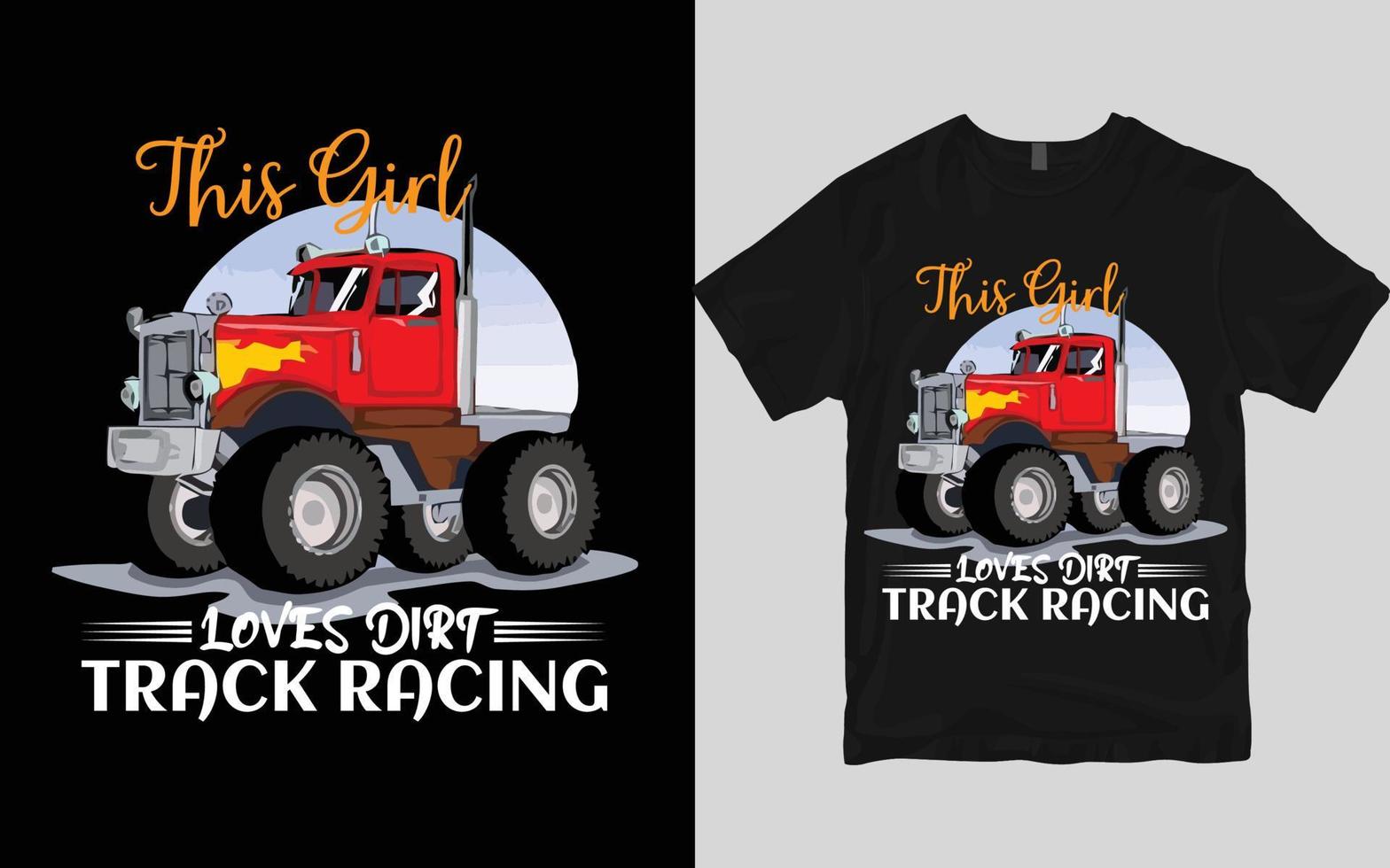 Truck t shirt design vector