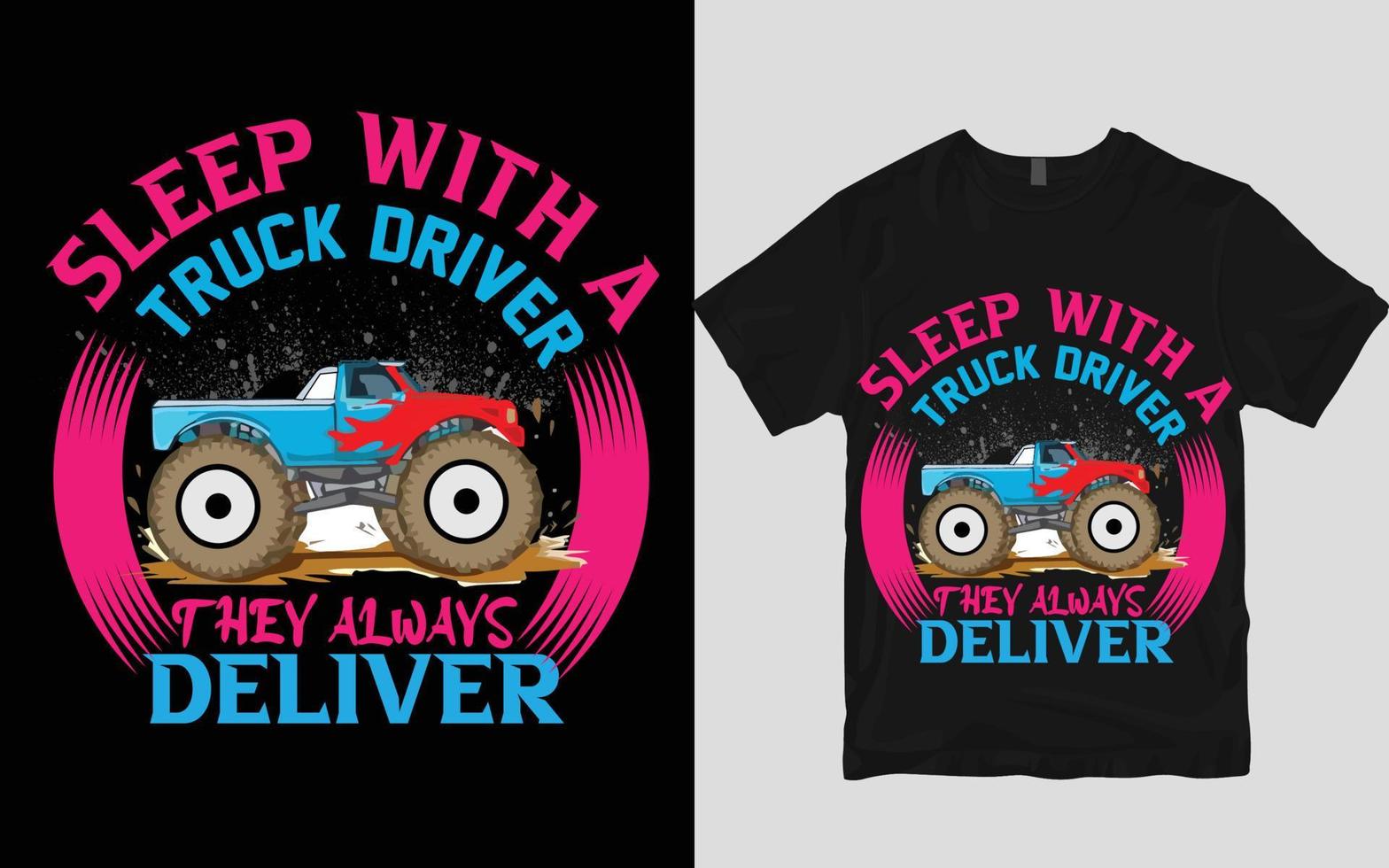 Truck t shirt design vector