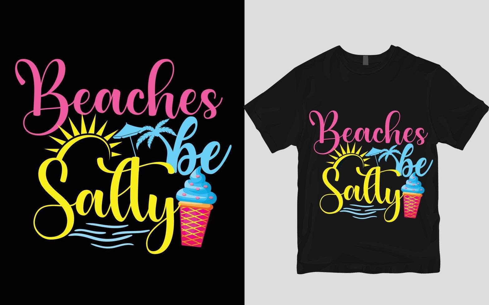 Summer t shirt design vector