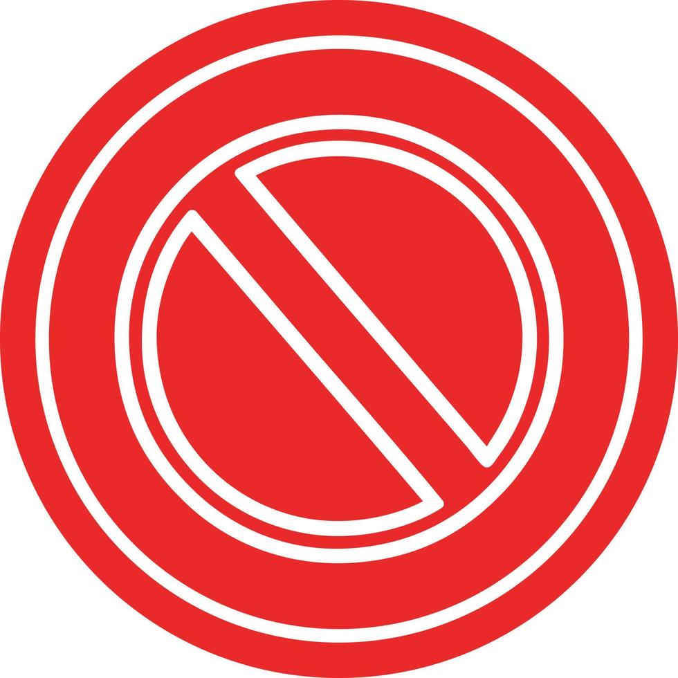 generic stop circular icon vector