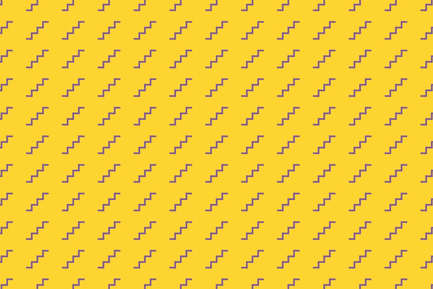 Abstract zigzag pattern on yellow background. Vector illustration