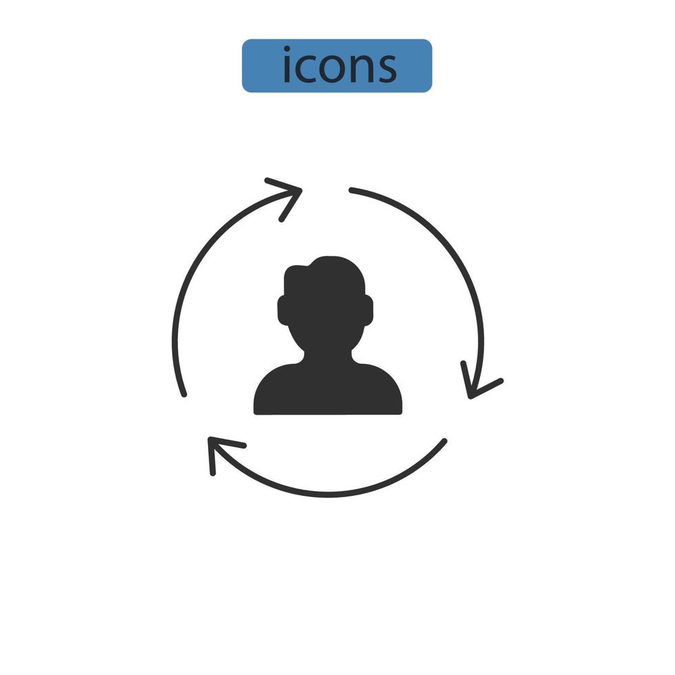 iconos autocorrectivos símbolo elementos vectoriales para web infográfico vector