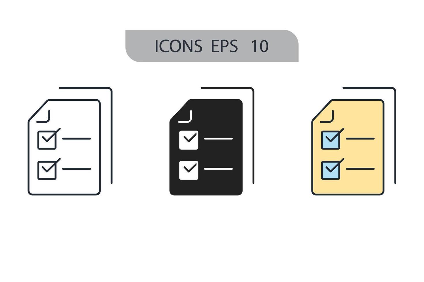 plan health schedule icons  symbol vector elements for infographic web