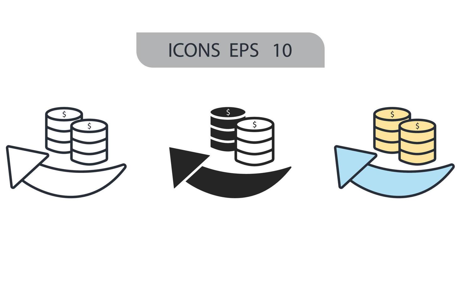 mapas y pines iconos símbolo elementos vectoriales para web infográfico vector