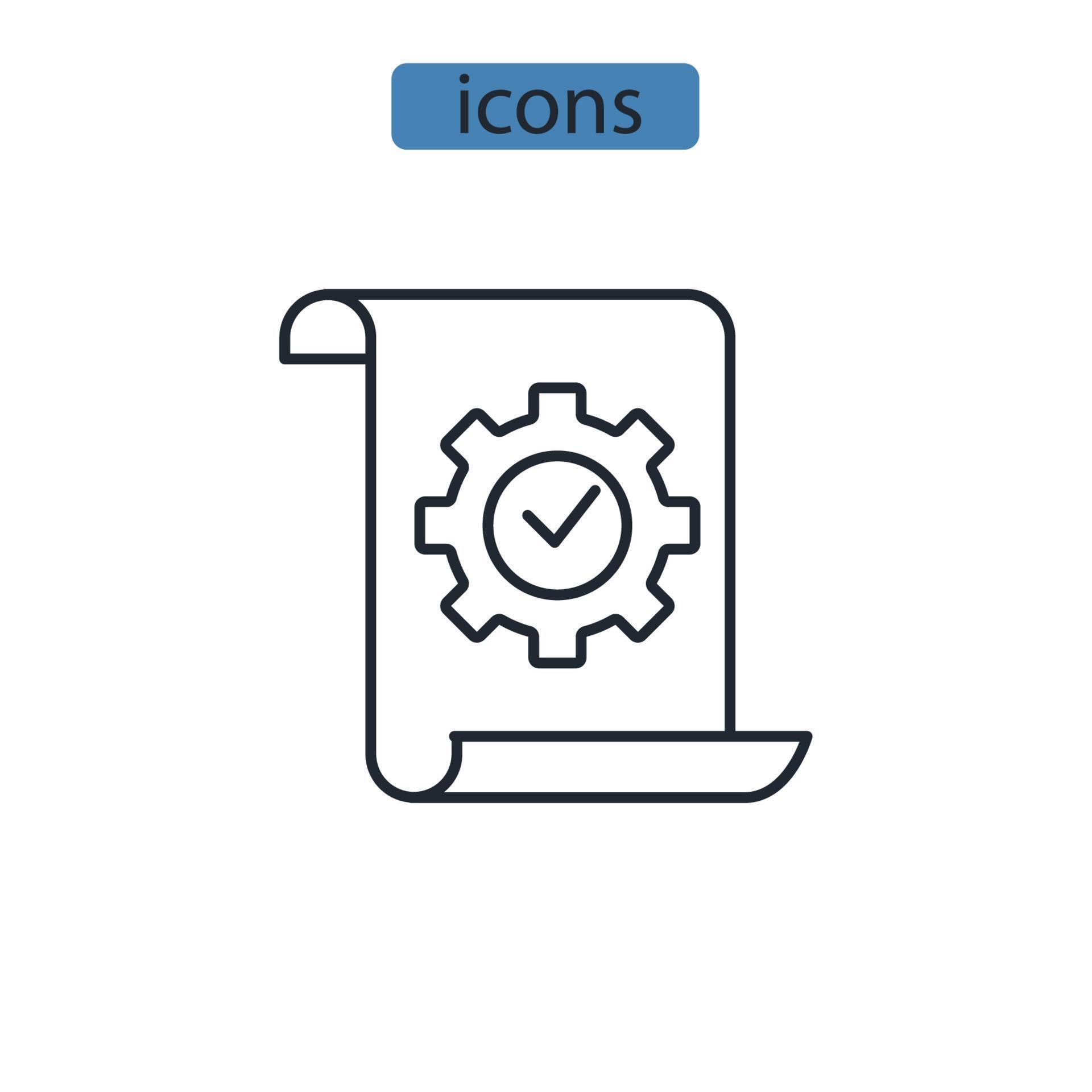 Procedure icons symbol vector elements for infographic web 8546001 ...