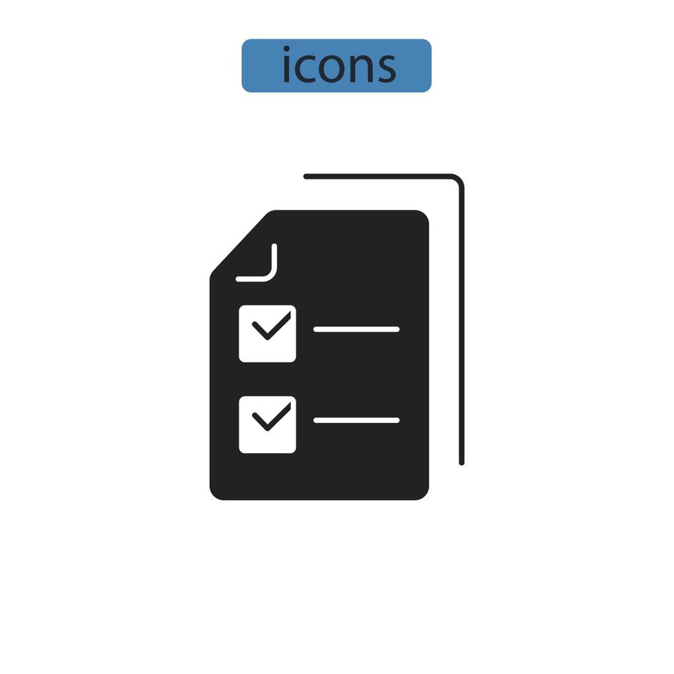 plan health schedule icons  symbol vector elements for infographic web