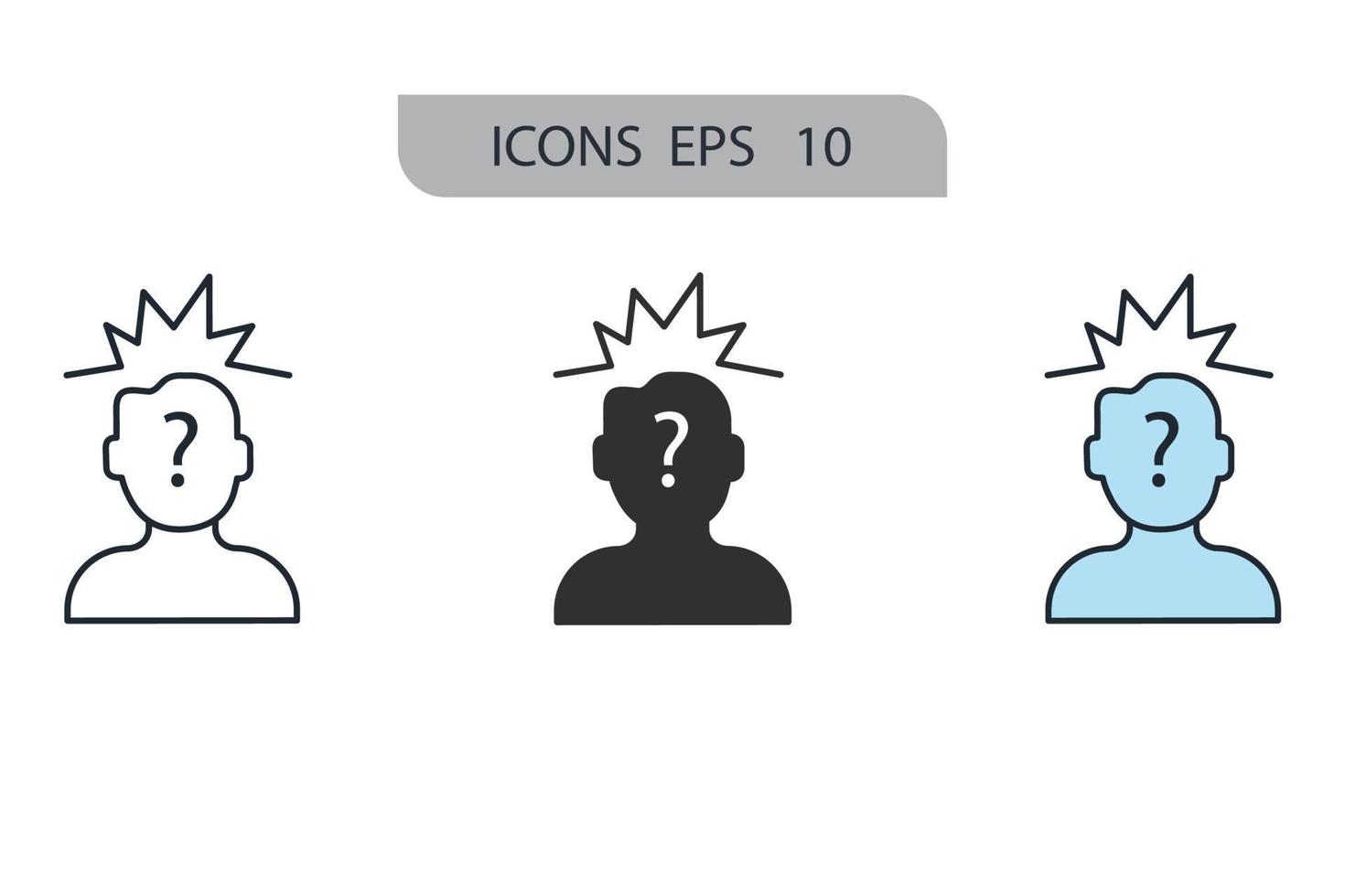 problem icons  symbol vector elements for infographic web