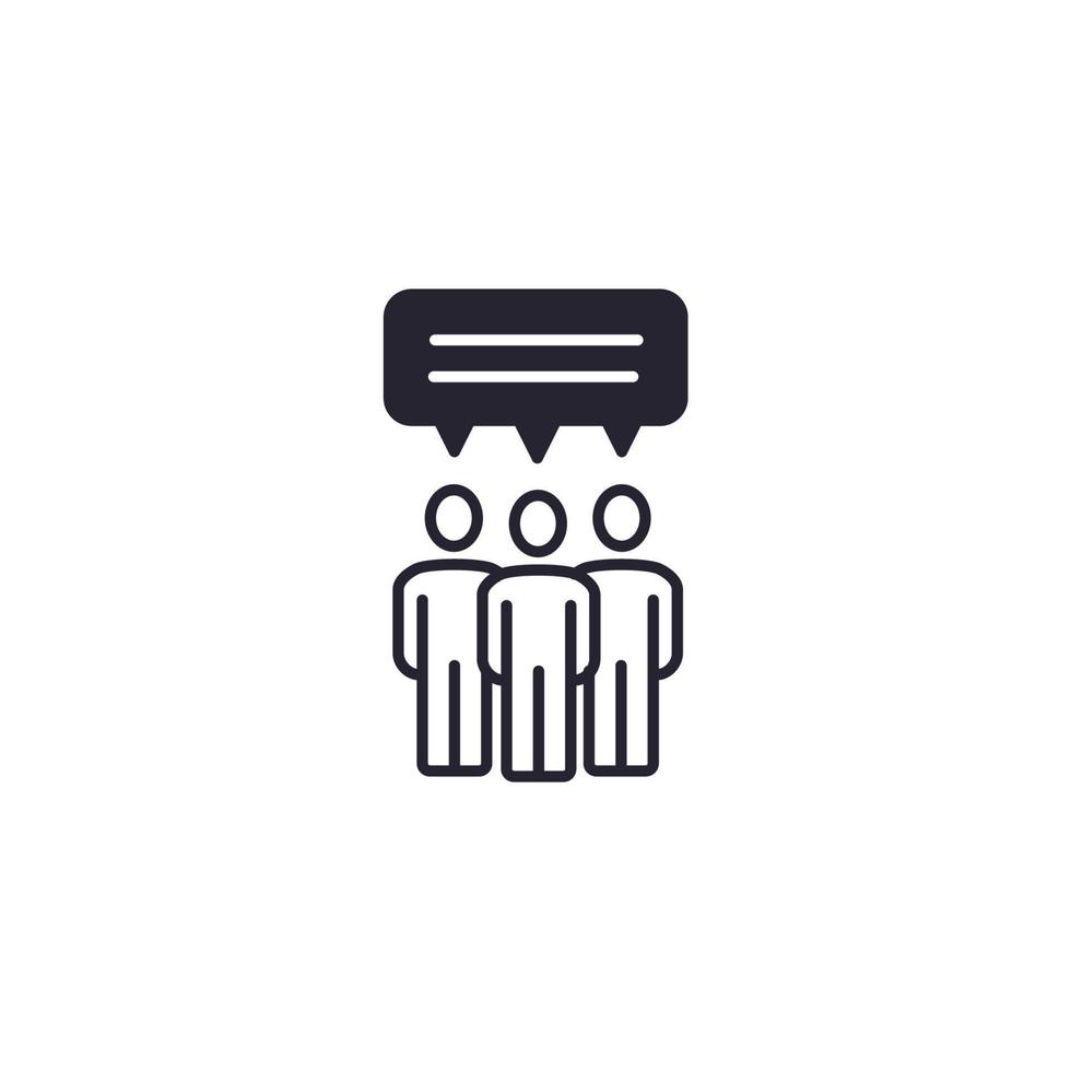 group opinion icons  symbol vector elements for infographic web