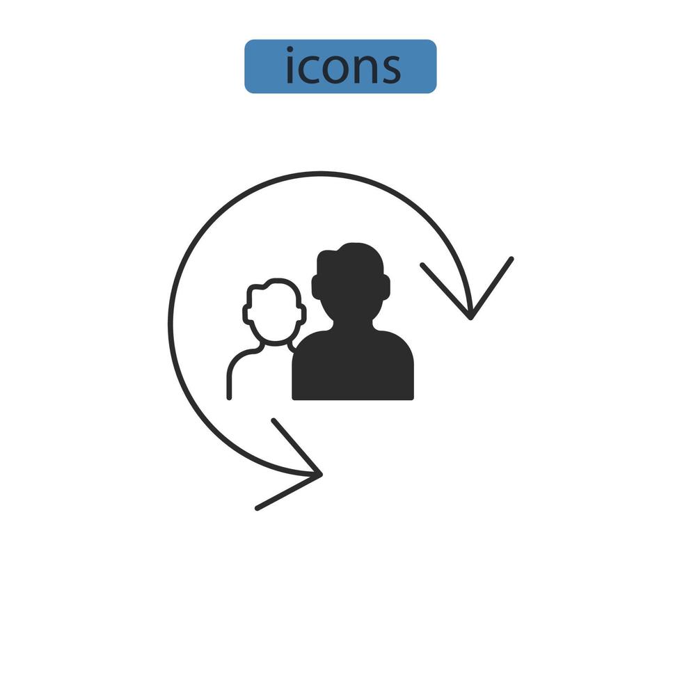 belonging icons  symbol vector elements for infographic web