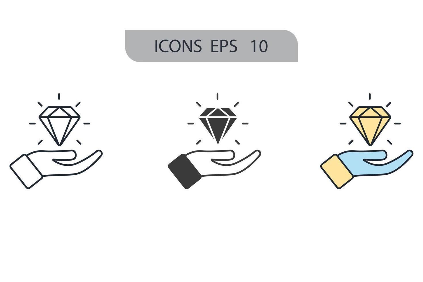 Value Proposition icons  symbol vector elements for infographic web