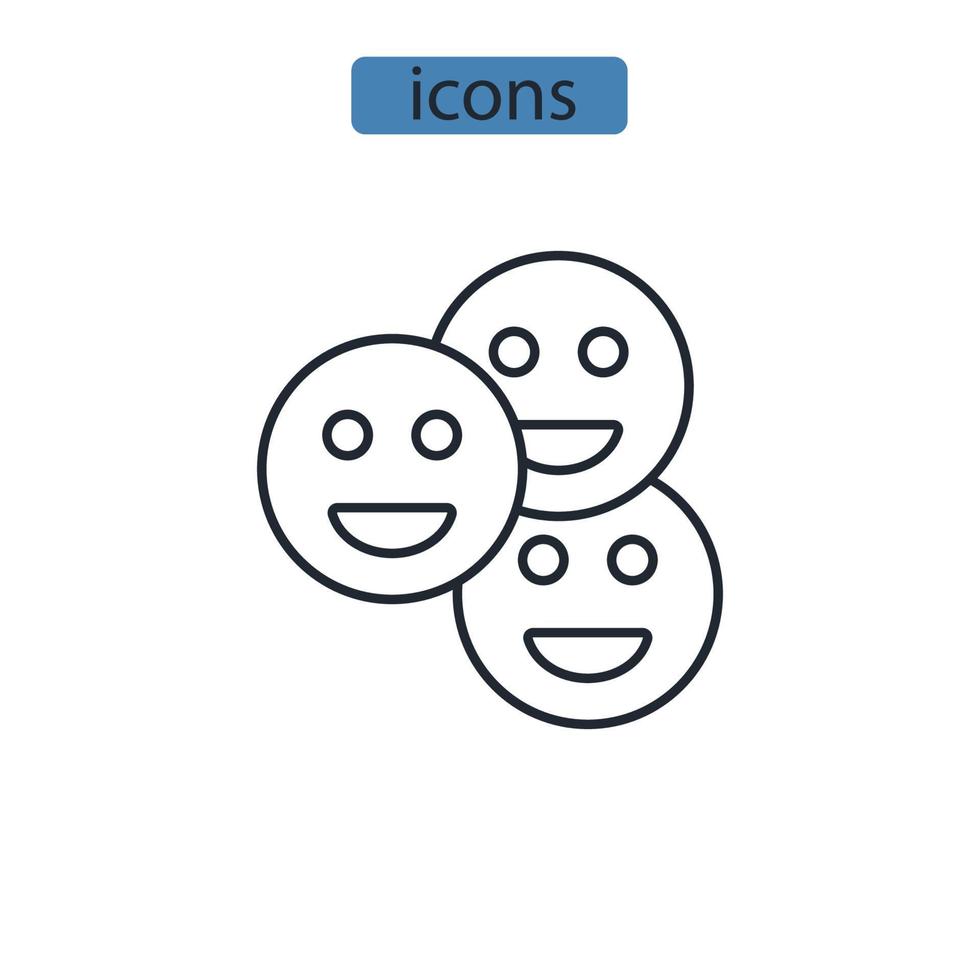 evaluate icons  symbol vector elements for infographic web