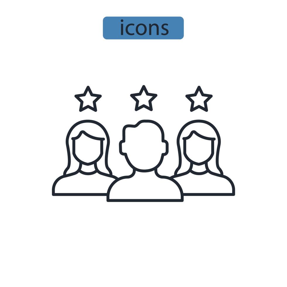 customer icons  symbol vector elements for infographic web