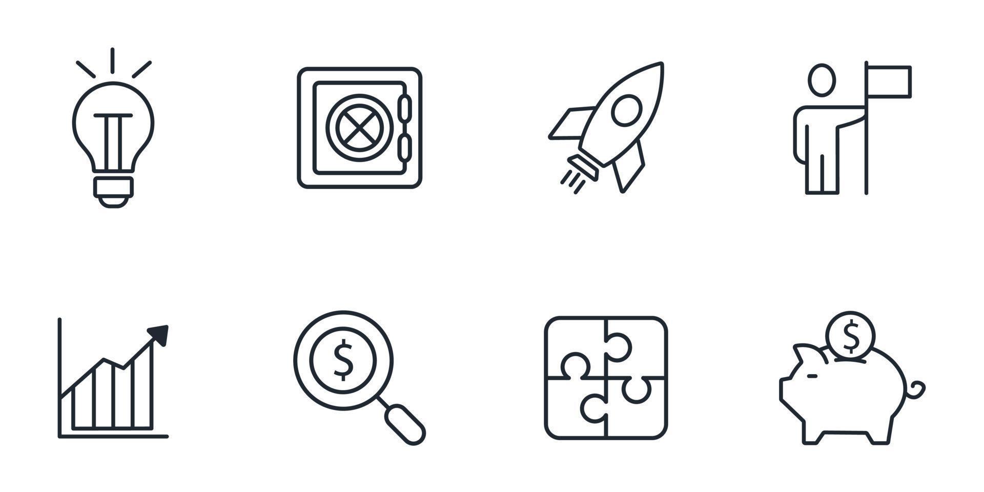 Business icons set . Business pack symbol vector elements for infographic web