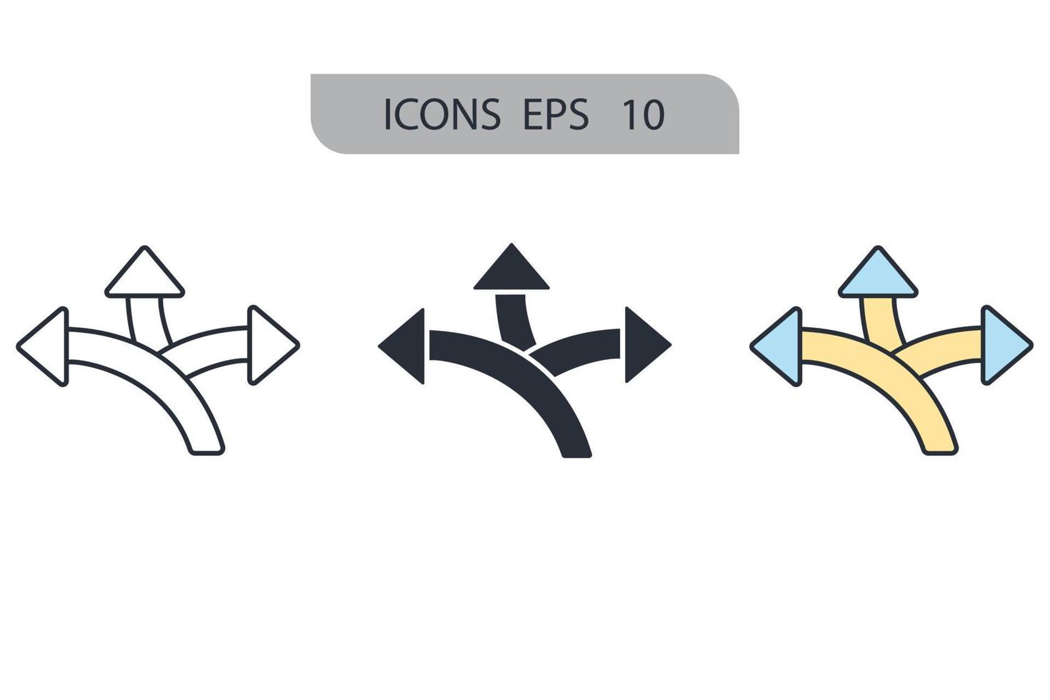 guidance icons  symbol vector elements for infographic web