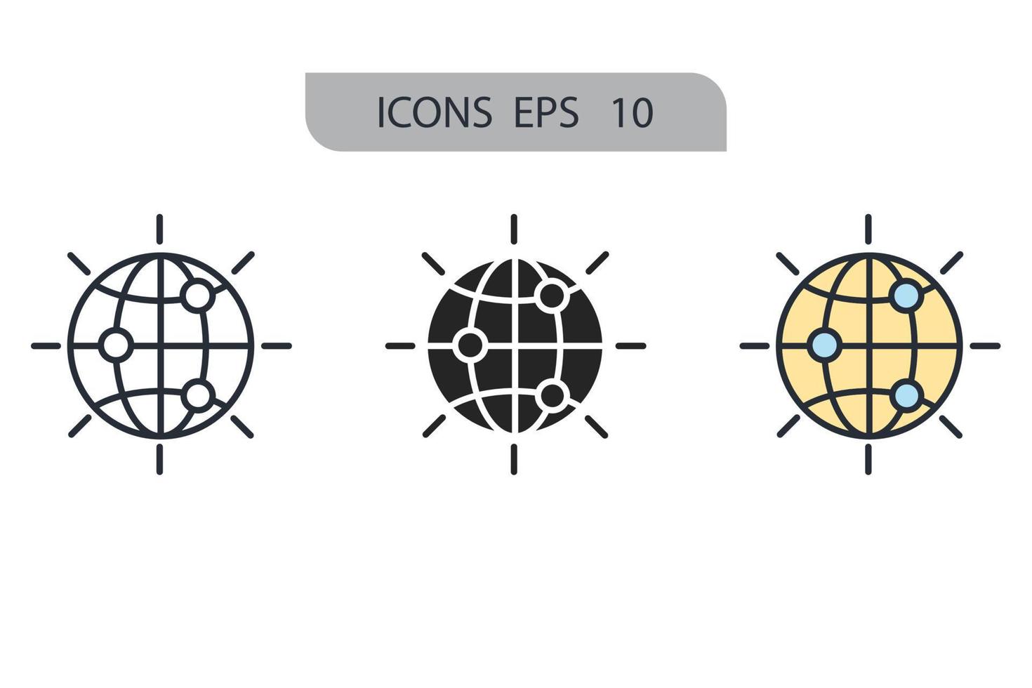 Maps and pins icons  symbol vector elements for infographic web