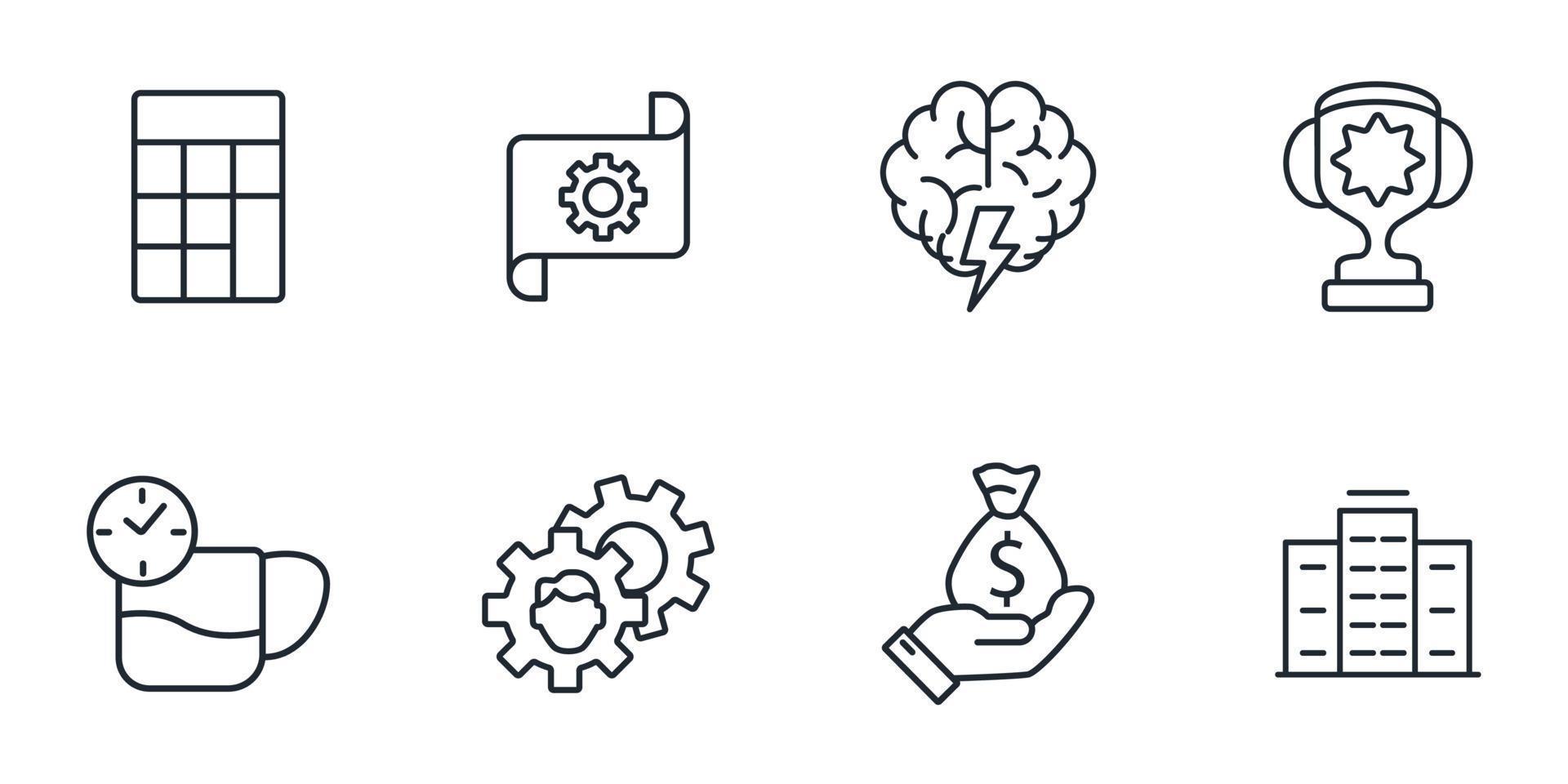 Business icons set . Business pack symbol vector elements for infographic web