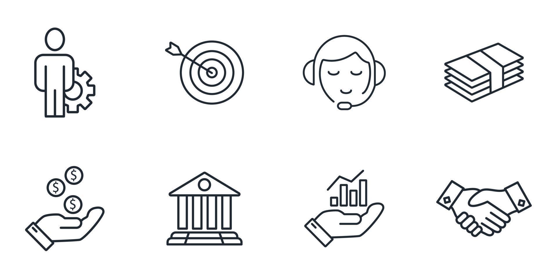 Business icons set . Business pack symbol vector elements for infographic web