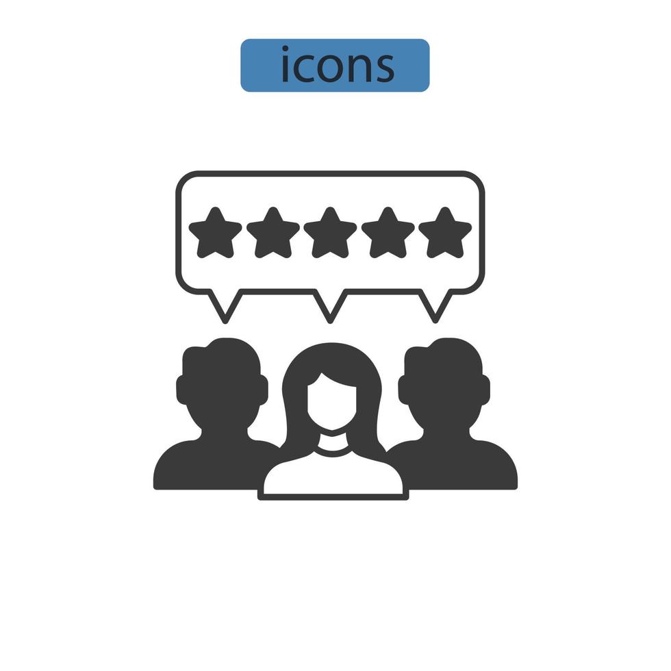 reputation icons  symbol vector elements for infographic web