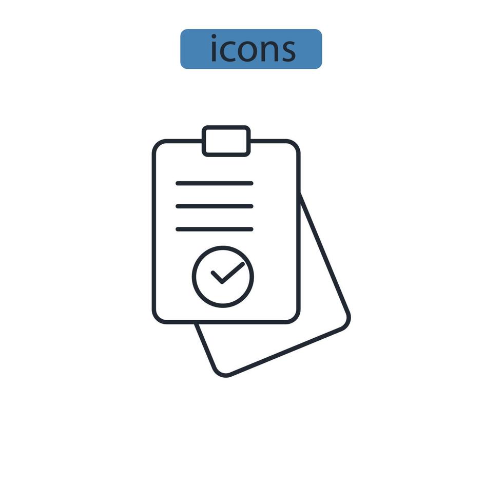 plan icons  symbol vector elements for infographic web