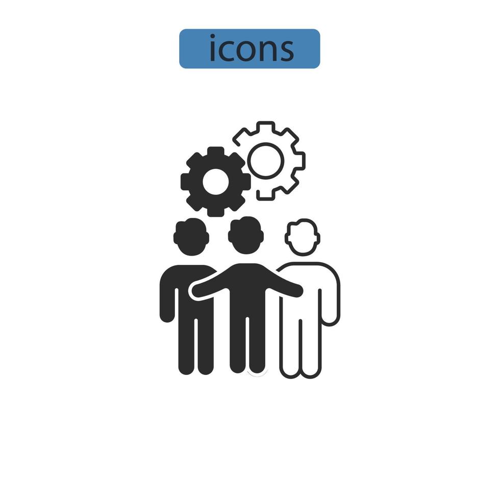 aprendiz iconos símbolo vector elementos para infografía web