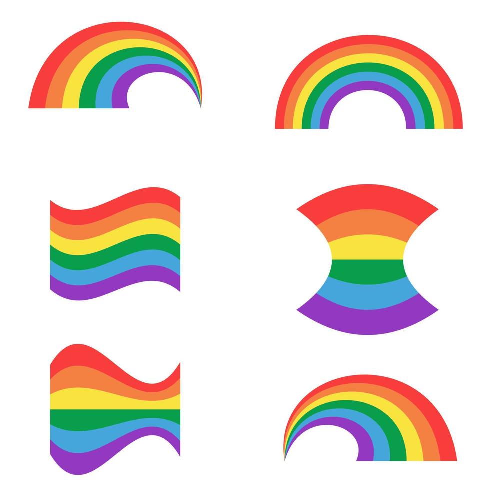 Vector a rainbow flag