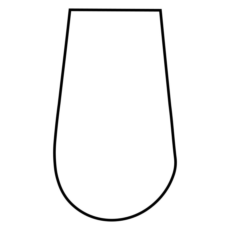 Collection of contour drawings of vases in eps 10 vector