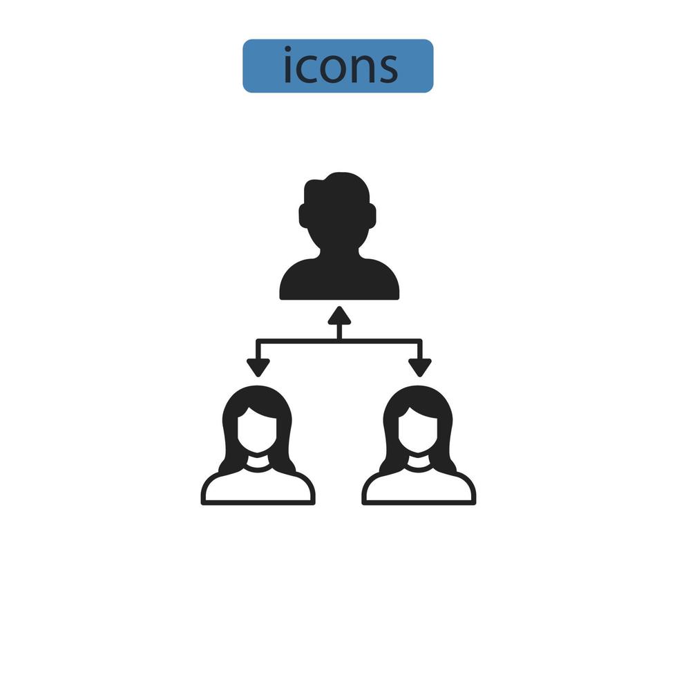 Collaboration icons  symbol vector elements for infographic web